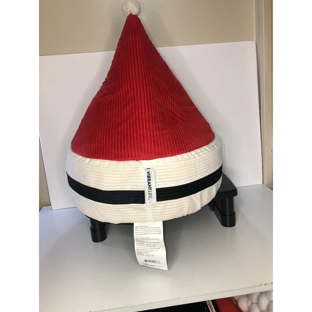 Unique Christmas Santa Hat Pet Bed - Cat‎ & Small Dog - New